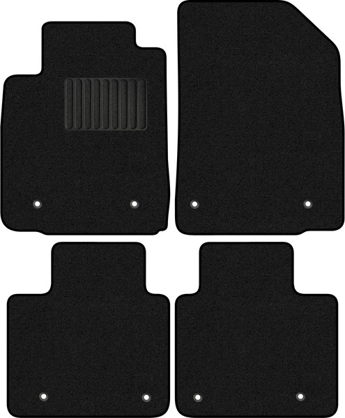 Изображение товара Комплект ковриков для авто Alicosta 0670_1_PR-6 для Lexus GS300 III седан гибрид/S190 2000-2012 (ворс, черный)