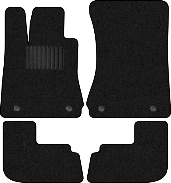 Изображение товара Комплект ковриков для авто Alicosta 0780_1_PR-6 для Mercedes-Benz CL-Class III купе/C216 (ворс, черный)