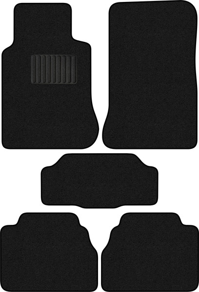 Изображение товара Комплект ковриков для авто Alicosta 0789_1_PR-6 для Mercedes-Benz E-Class II W210 1996-2020 (ворс, черный)