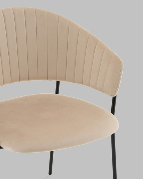 Изображение товара Стул Stool Group Бруно / AV 433-H06-08 (велюр кремовый)
