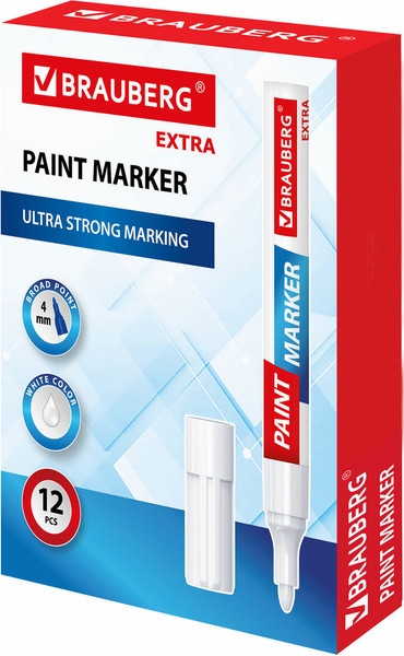 Изображение товара Маркер-краска Brauberg Extra / 151978 (белый)