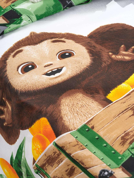 Изображение товара Комплект постельного белья Ночь нежна Чебурашка на мопеде 1.5сп / 500093-1+510333-18