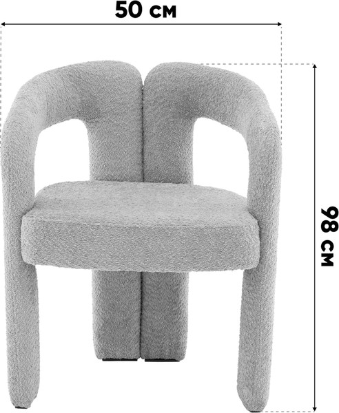 Изображение товара Стул Stool Group Болинджер TG-bolindger-C82 (букле светло-серый)