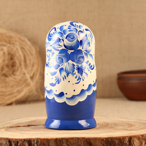 Изображение товара Матрешка сувенирная Sima-Land Гжель / 3440230