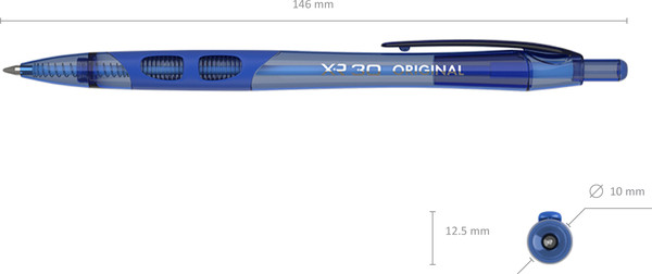 Изображение товара Набор шариковых ручек Erich Krause XR-30 Matic&Grip Original / 63126 (8шт, синий)