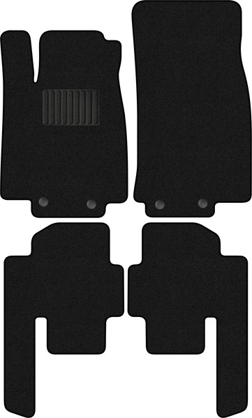 Изображение товара Комплект ковриков для авто Alicosta 0828_1_PR-6 для Mercedes-Benz R-Class I W251/V251 (ворс, черный)