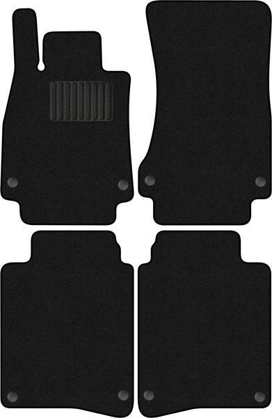 Изображение товара Комплект ковриков для авто Alicosta 0849_1_PR-6 для Mercedes-Benz S-Class VI седан/X222 Maybach (ворс, черный)