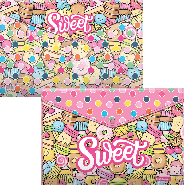 Изображение товара Набор папок Erich Krause Sweet Paradise / 55108 (4шт)