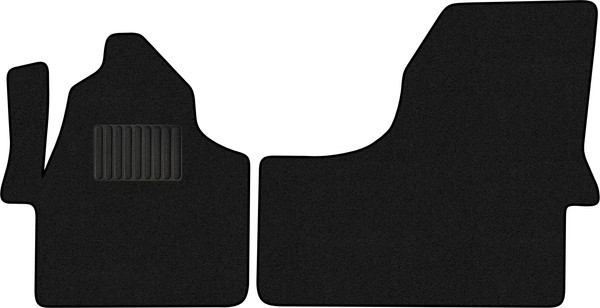 Изображение товара Комплект ковриков для авто Alicosta 2387_1_PR-6 для Volkswagen Crafter 2011-2016 (ворс, черный)