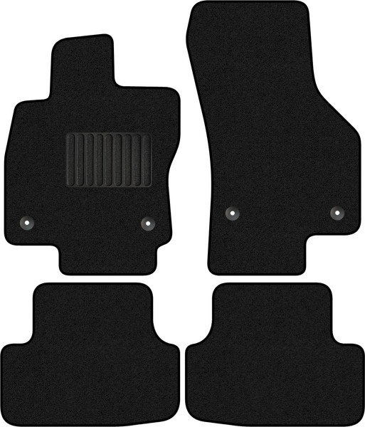 Изображение товара Комплект ковриков для авто Alicosta 1379_1_PR-6 для Volkswagen Golf VII хэтчбек 5дв 2012-2019 (ворс, черный)