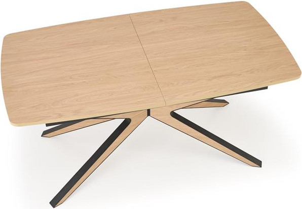 Изображение товара Обеденный стол Halmar James 160-220x90 (натуральный/черный/натуральный)