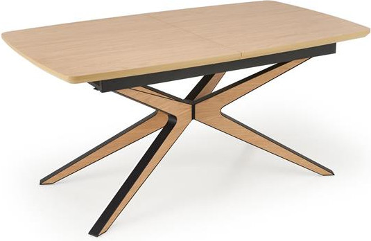 Изображение товара Обеденный стол Halmar James 160-220x90 (натуральный/черный/натуральный)