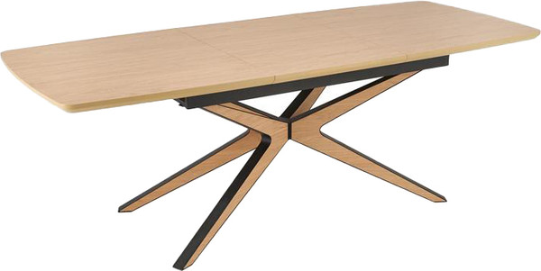 Изображение товара Обеденный стол Halmar James 160-220x90 (натуральный/черный/натуральный)