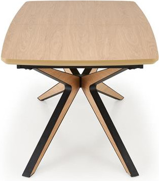 Изображение товара Обеденный стол Halmar James 160-220x90 (натуральный/черный/натуральный)