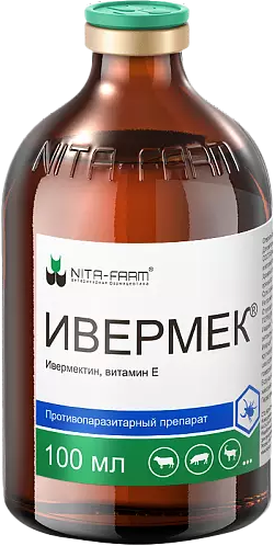 Изображение товара Раствор от паразитов Nita-Farm Ивермек (100мл)
