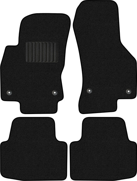 Изображение товара Комплект ковриков для авто Alicosta 1397_1_PR-6 для Volkswagen Passat VIII седан/B8/B8.5 (ворс, черный)