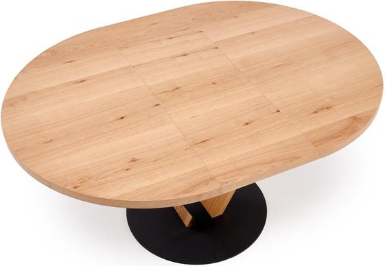 Изображение товара Обеденный стол Halmar Fanis Okragly (натуральный/черный)