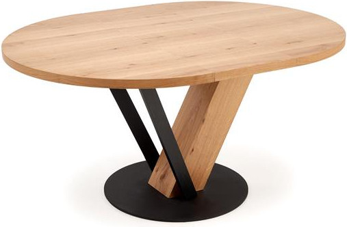 Изображение товара Обеденный стол Halmar Fanis Okragly (натуральный/черный)