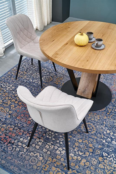 Изображение товара Обеденный стол Halmar Fanis Okragly (натуральный/черный)