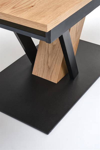 Изображение товара Обеденный стол Halmar Fanis (натуральный/черный)