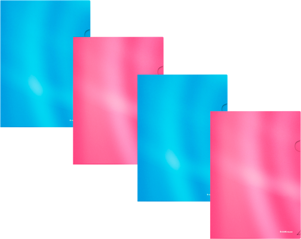 Изображение товара Набор папок Erich Krause Glossy Bubble Gum / 54843 (4шт)