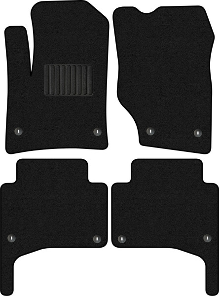 Изображение товара Комплект ковриков для авто Alicosta 1490_1_PR-6 для Volkswagen Touareg I SUV/GP 2002-2010 (ворс, черный)