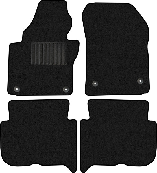 Изображение товара Комплект ковриков для авто Alicosta 1432_1_PR-6 для Volkswagen Touran I минивэн/1T 2003-2010 (ворс, черный)