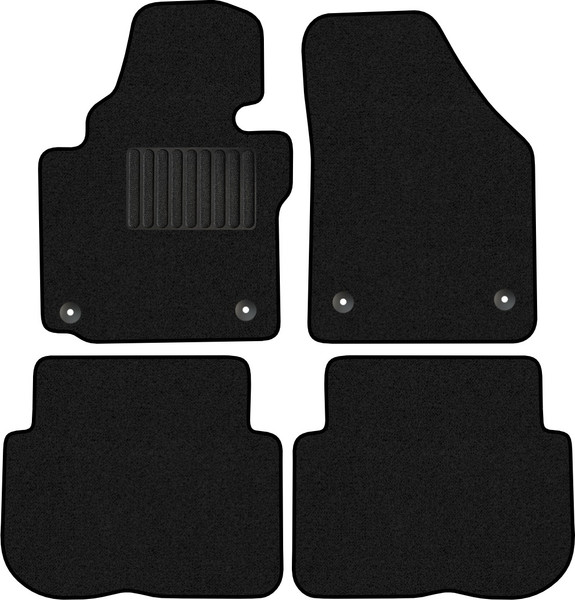 Изображение товара Комплект ковриков для авто Alicosta 1754_1_PR-6 для Volkswagen Touran I минивэн/1T 2010-2015 (ворс, черный)