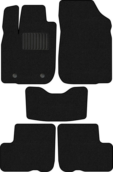 Изображение товара Комплект ковриков для авто Alicosta 0618_1_PR-6 для Лада Ларгус I универсал/LRGS0/R90 2012-н.в. (ворс, черный)
