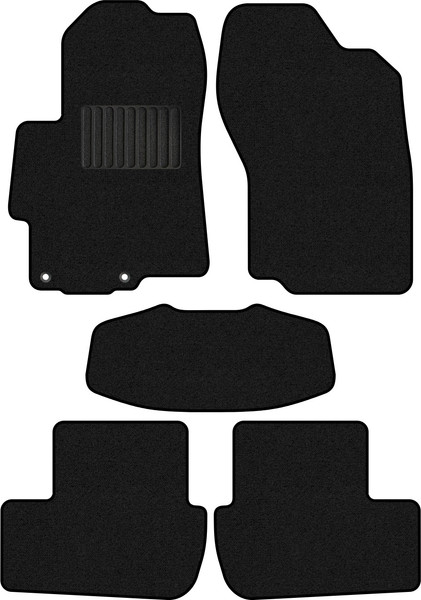 Изображение товара Комплект ковриков для авто Alicosta 0886_1_PR-6 для Mitsubishi Lancer X седан/хэтчбек 5дв 2007-2016 (ворс, черный)