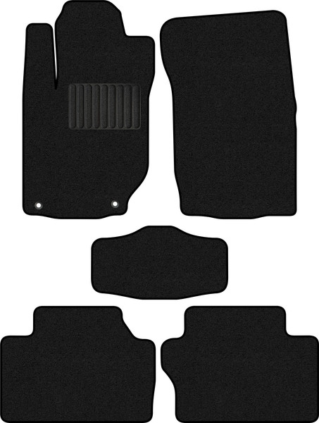 Изображение товара Комплект ковриков для авто Alicosta 2422_1_PR-6 для Mitsubishi Montero Sport III SUV 2019-н.в. (ворс, черный)