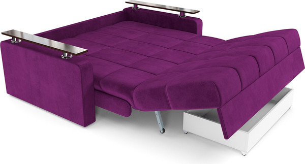 Изображение товара Диван Mebel-Ars Аккордеон Бакли НПБ 155x200 (фиолет)