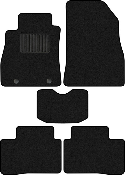 Изображение товара Комплект ковриков для авто Alicosta 0930_1_PR-6 для Nissan Juke SUV/YF15 2011-2020 (ворс, черный)