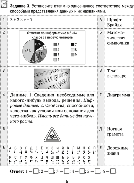 Изображение товара Рабочая тетрадь Аверсэв Информатика. 6 класс 2025, мягкая обложка (Овчинникова Лариса)