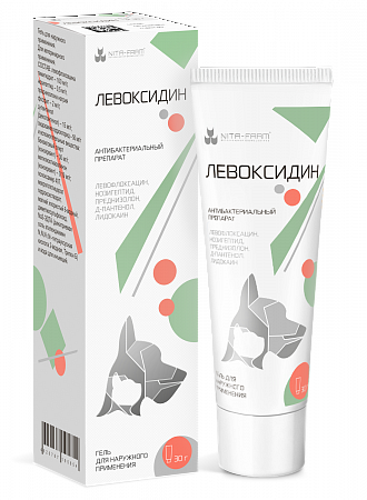Изображение товара Ранозаживляющее средство для животных Nita-Farm Левоксидин (30мл)
