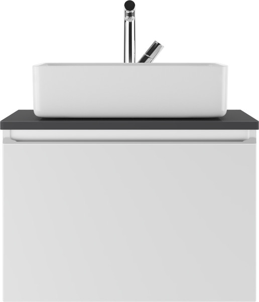 Изображение товара Тумба под умывальник Домино Joy 46 подвесная с двумя ящиками В2 / DS4304T (графит)