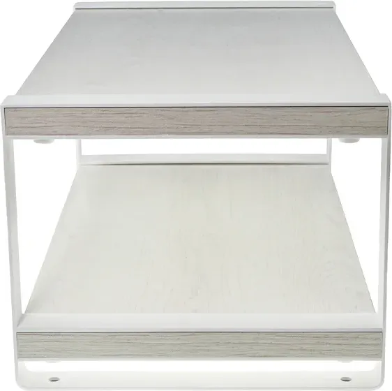 Изображение товара Подставка настольная для кухни Rexant Двухъярусная / 38-0676 (дуб харбор/белый)