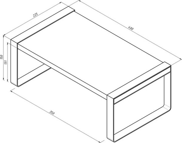 Изображение товара Подставка настольная для кухни Rexant 38-0679 (дуб вотан/черный)