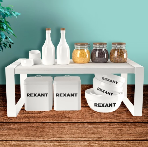 Изображение товара Подставка настольная для кухни Rexant 38-0678 (дуб харбор/белый)