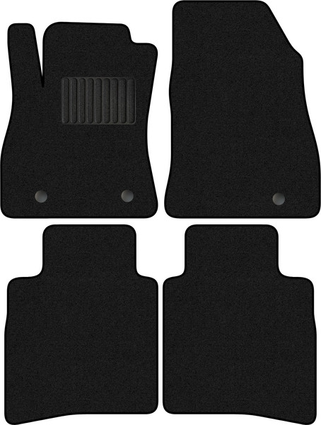 Изображение товара Комплект ковриков для авто Alicosta 0972_1_PR-6 для Nissan Sentra седан/B17 2014-2017 (ворс, черный)