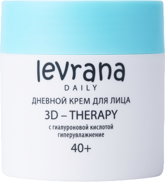 Изображение товара Крем для лица Levrana 3-D терапия увлажняющий с гиалуроновой кислотой (50мл)
