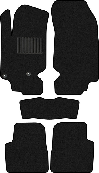 Изображение товара Комплект ковриков для авто Alicosta 1813_1_PR-6 для Peugeot 2008 (U) II SUV 2019-н.в. (ворс, черный)