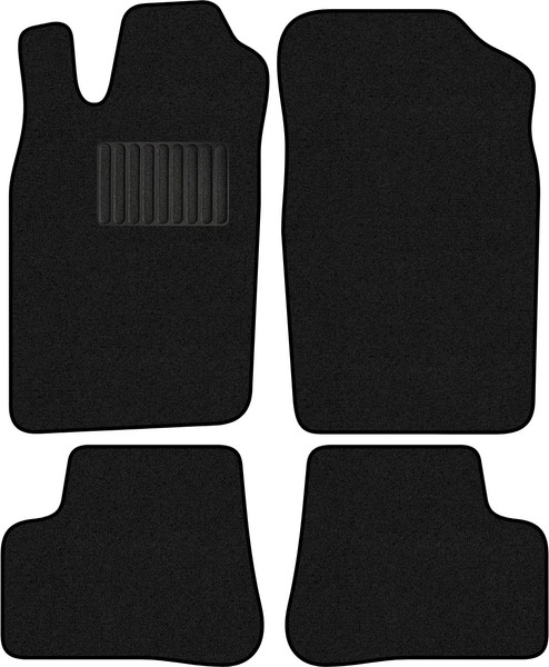 Изображение товара Комплект ковриков для авто Alicosta 1041_1_PR-6 для Peugeot 206 хэтчбек 5 дв 1998-2009 (ворс, черный)