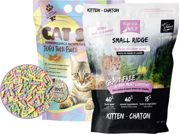 Изображение товара Сухой корм для кошек Natura Wild Sterilized с курицей (2кг + АКЦИЯ Наполнитель Cat Step 6л)