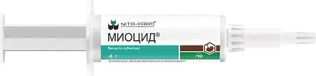 Изображение товара Суспензия для лечения мастита у животных Nita-Farm Миоцид (4г)