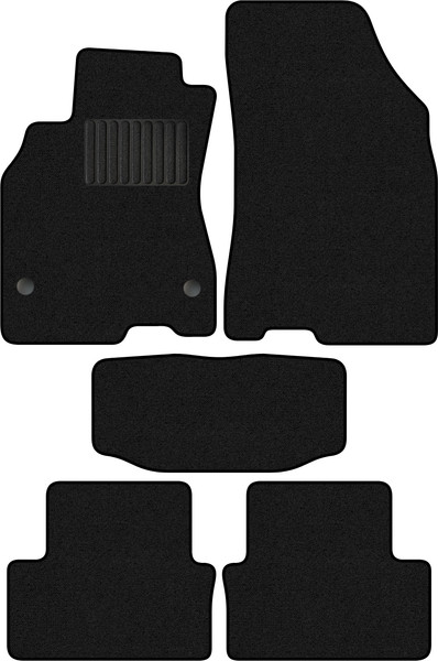 Изображение товара Комплект ковриков для авто Alicosta 1124_1_PR-6 для Renault Fluence седан 2009-2017 (ворс, черный)