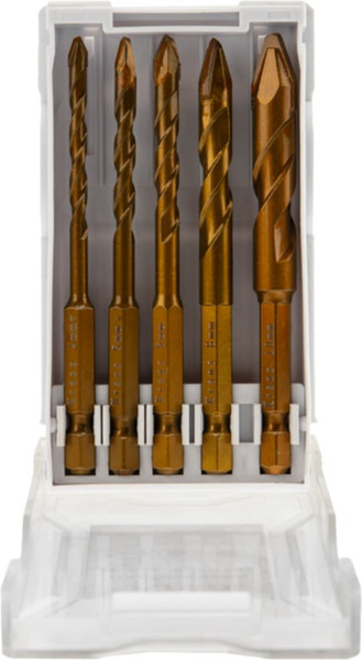 Изображение товара Набор сверл Kranz KR-91-0653 (5шт, пластиковый кейс)