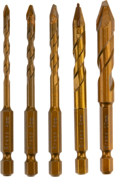 Изображение товара Набор сверл Kranz KR-91-0653 (5шт, пластиковый кейс)