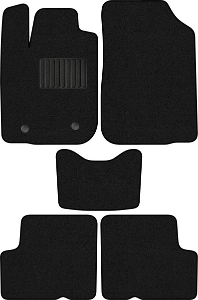 Изображение товара Комплект ковриков для авто Alicosta 1144_1_PR-6 для Renault Logan I седан 2004-2016 (ворс, черный)
