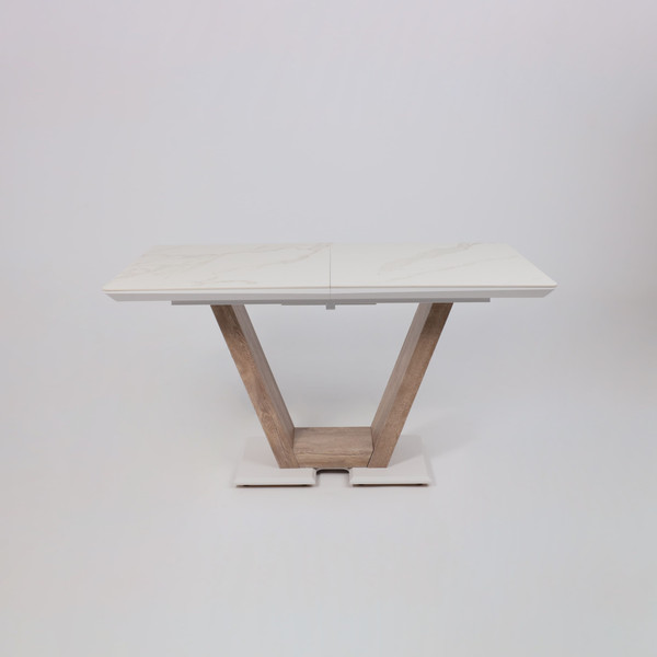 Изображение товара Обеденный стол Аврора Торонто 140-171.5x80 (камень белый Greys white/Ель умбра)